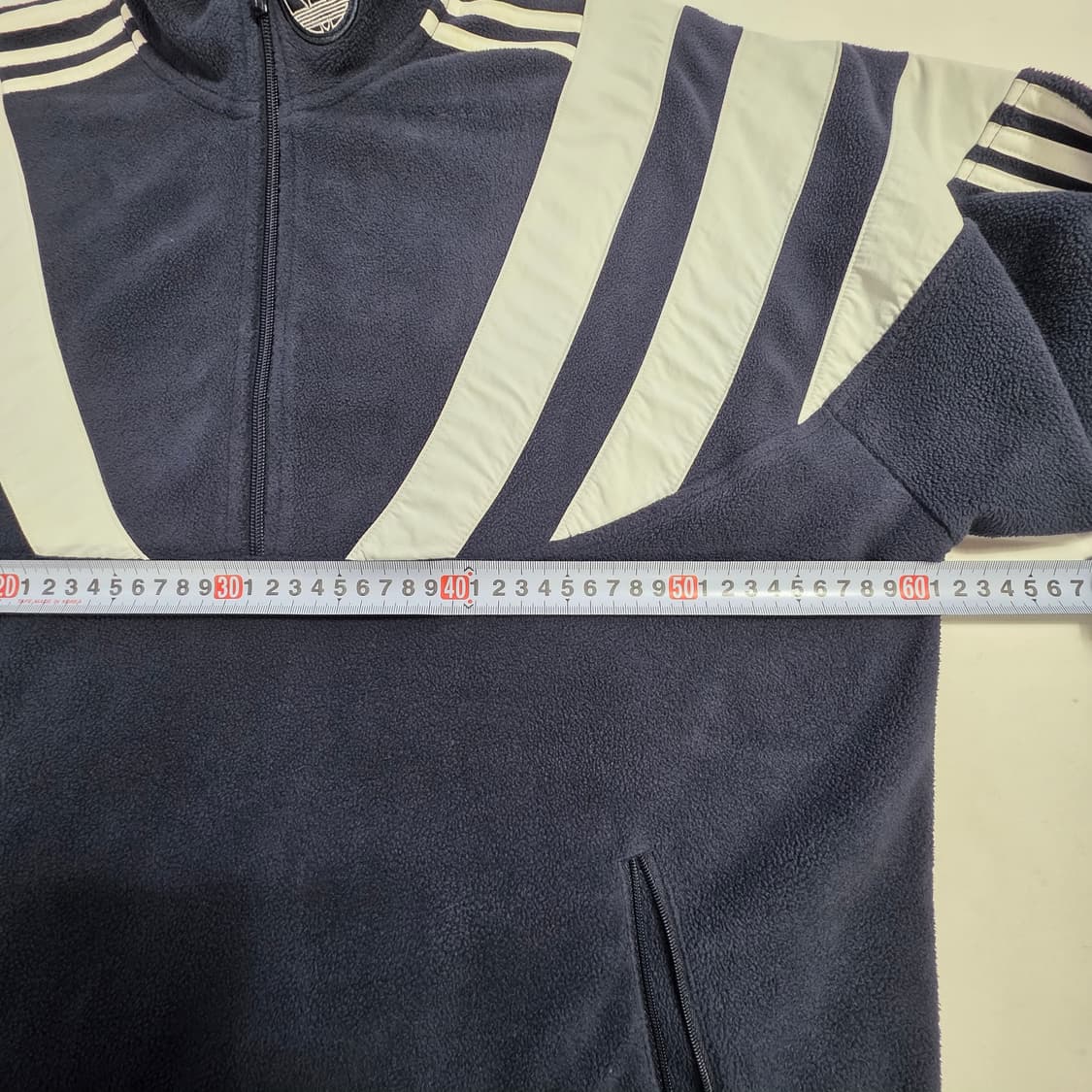 0157 아디다스 발란타 트랙탑 폴라 플리스 맨투맨 반집업 XL 상품이미지3