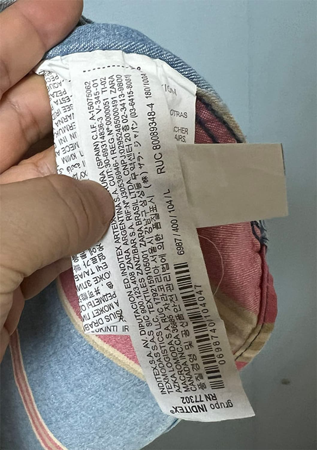 ZARA 자라 남자 데님셔츠 포켓 춘추 XL 105  상품이미지4