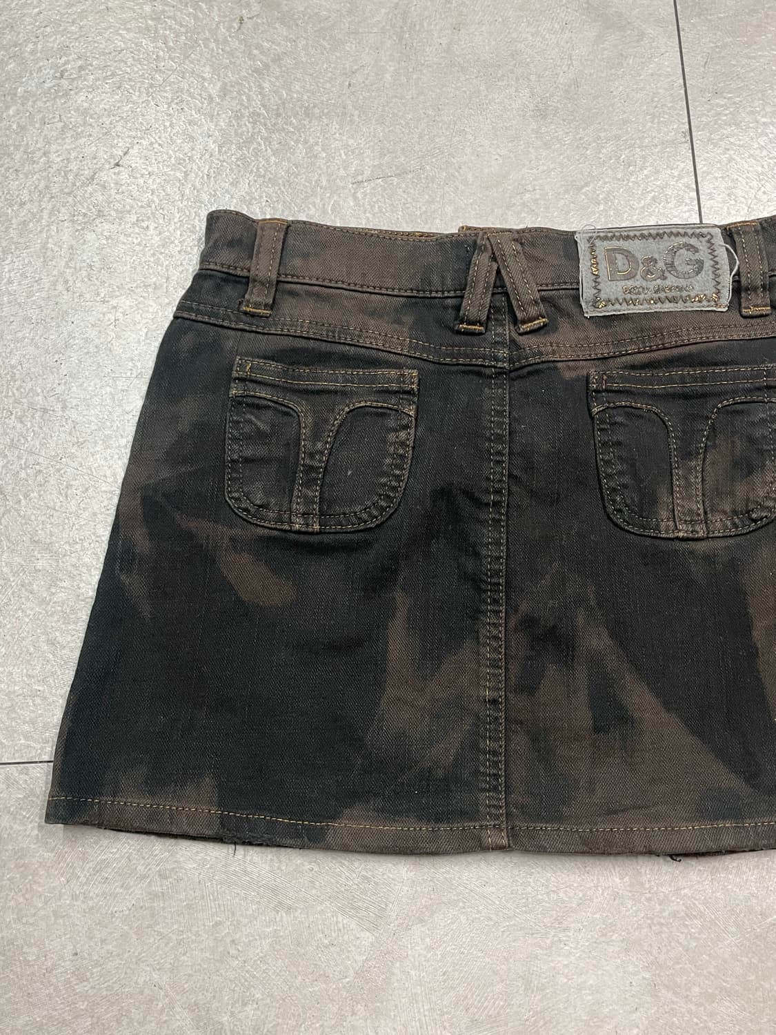 돌체앤가바나 타이다이 미니 스커트 상품이미지5