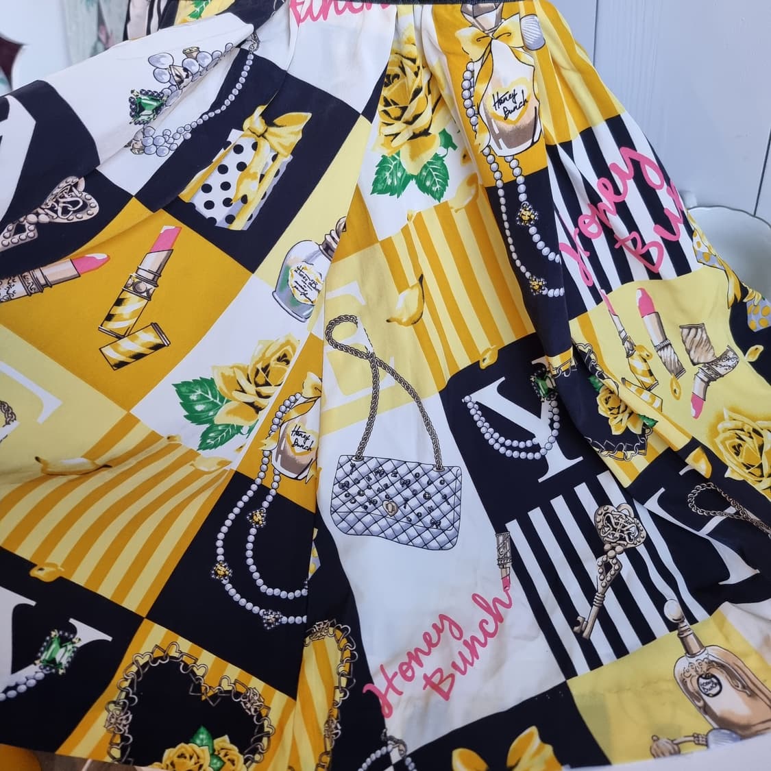 Honey Bunch 허니번치 퍼퓸 로즈  주얼리 아카이브 원피스 상품이미지2