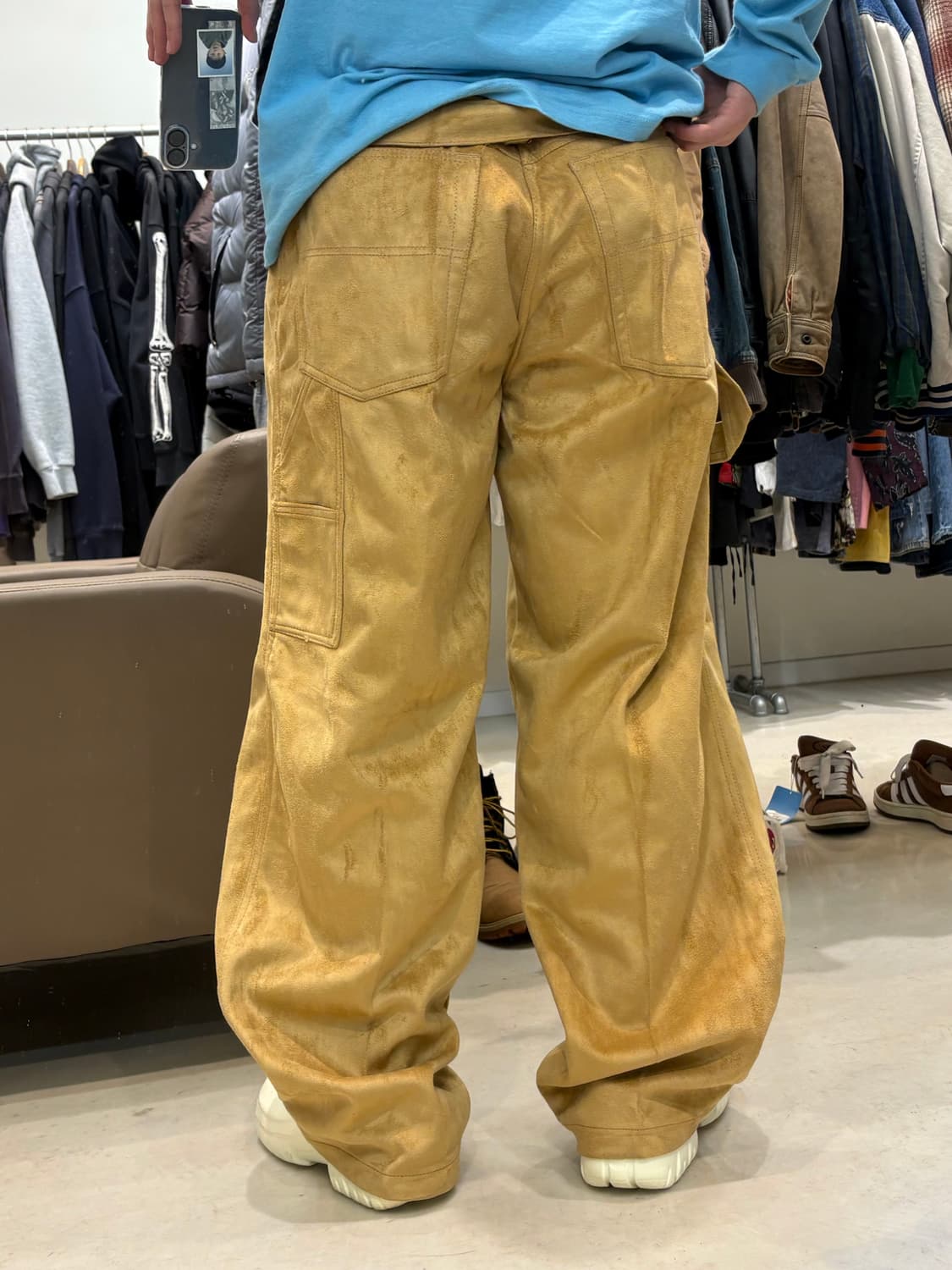 RÊVE JEANS | 레브 진 페이크 스웨이드 팬츠 상품이미지9