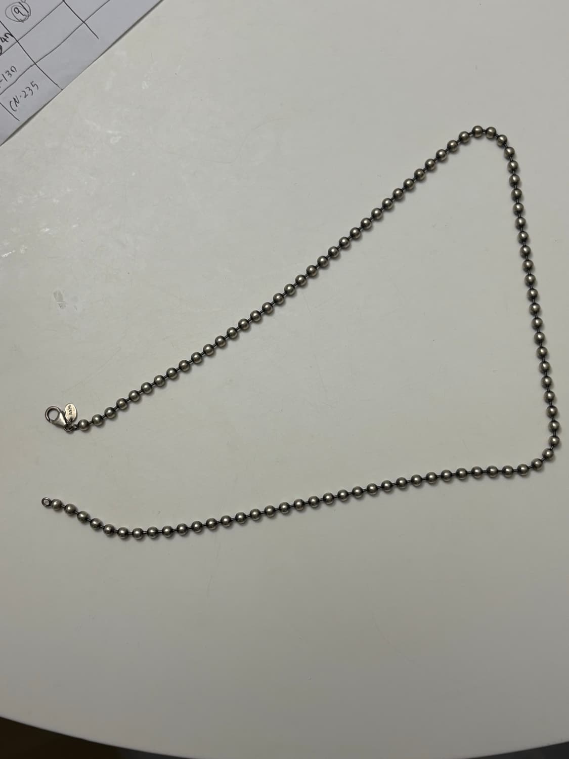 925 기본 은목걸이(50cm) 상품이미지1