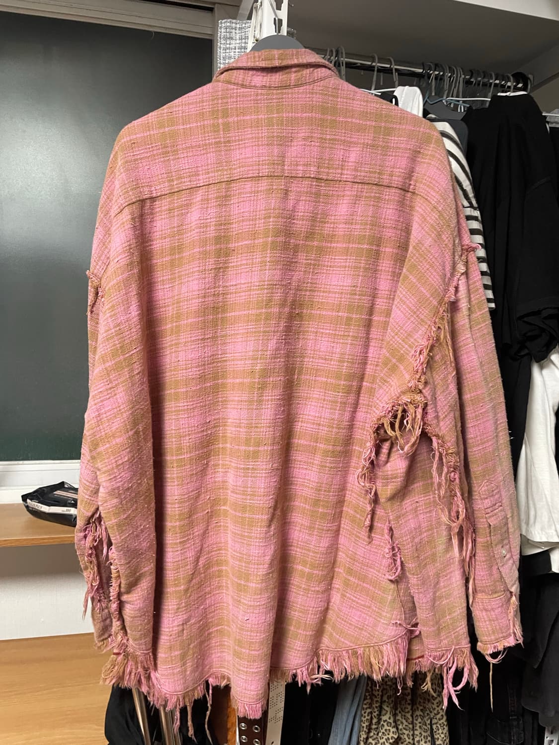 R13 오버핏셔츠 핑크 L 상품이미지2