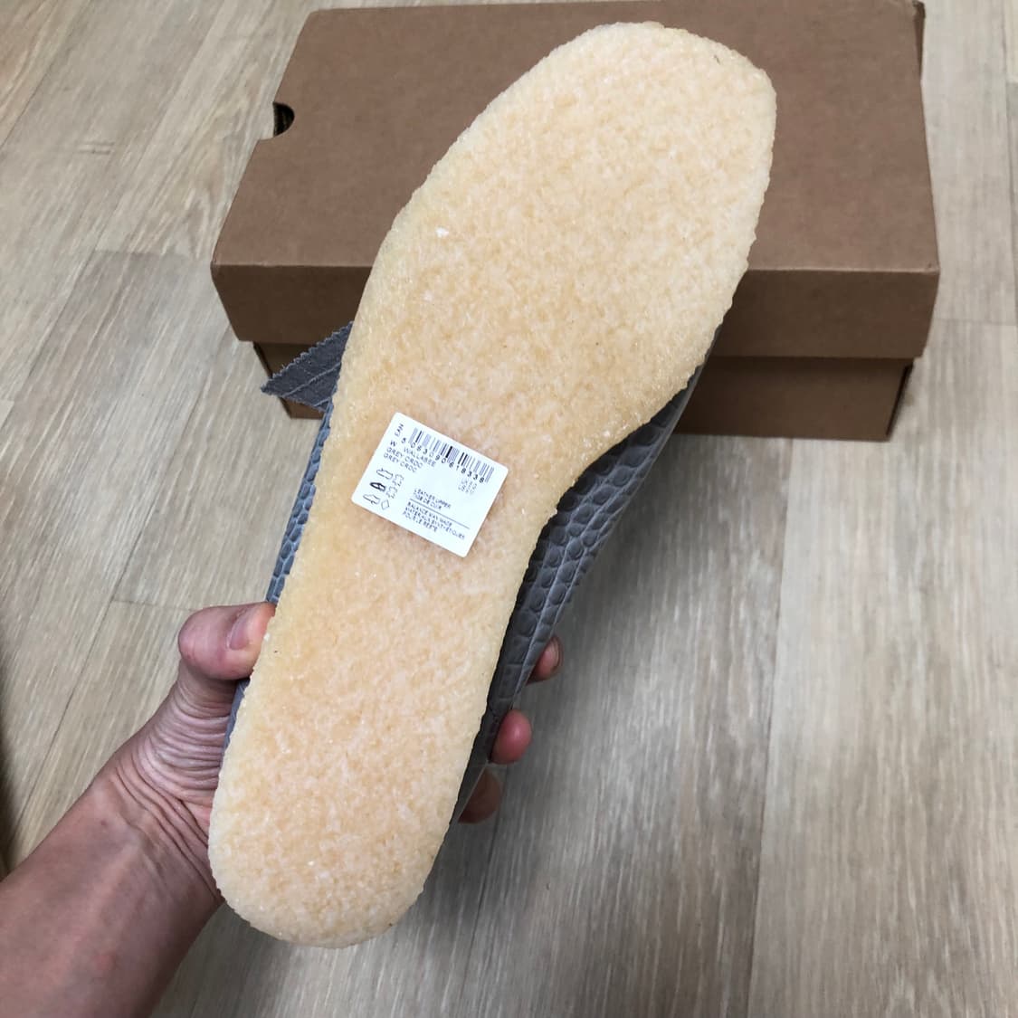 (270) 새상품 클락스 Clarks 왈라비 그레이 크록 레더 상품이미지8