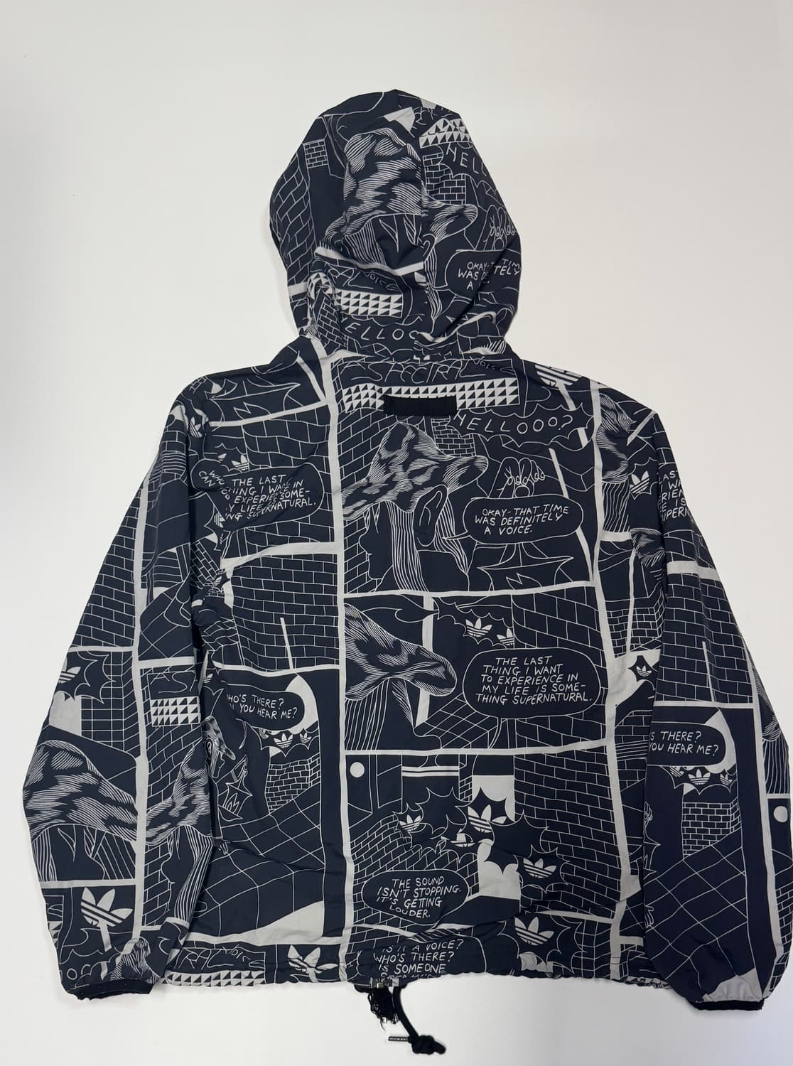 희귀!! 아디다스 카툰 그래픽 후드 나일론 바람막이 L 상품이미지2