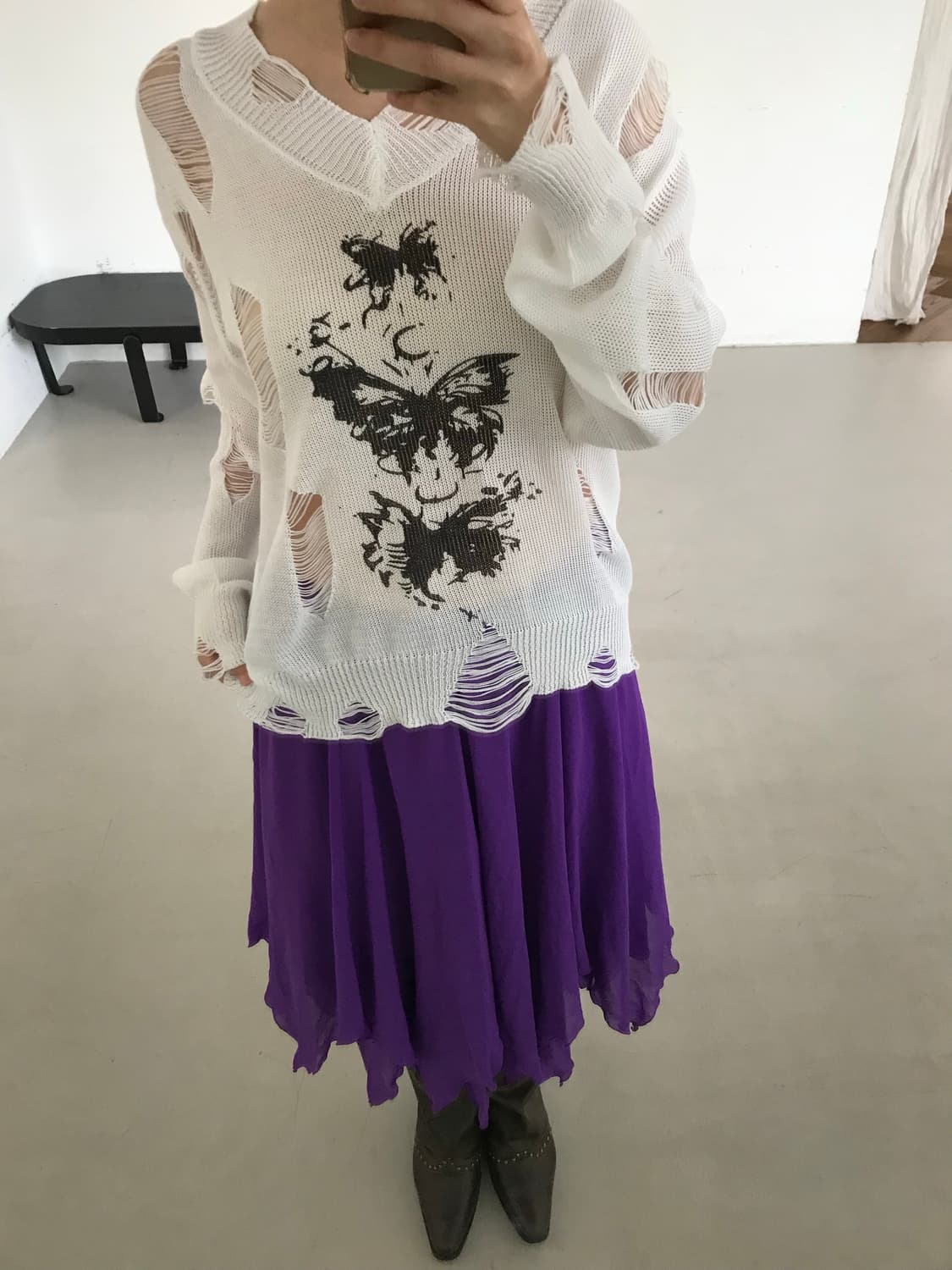 vintage grunge pattern knit 상품이미지3