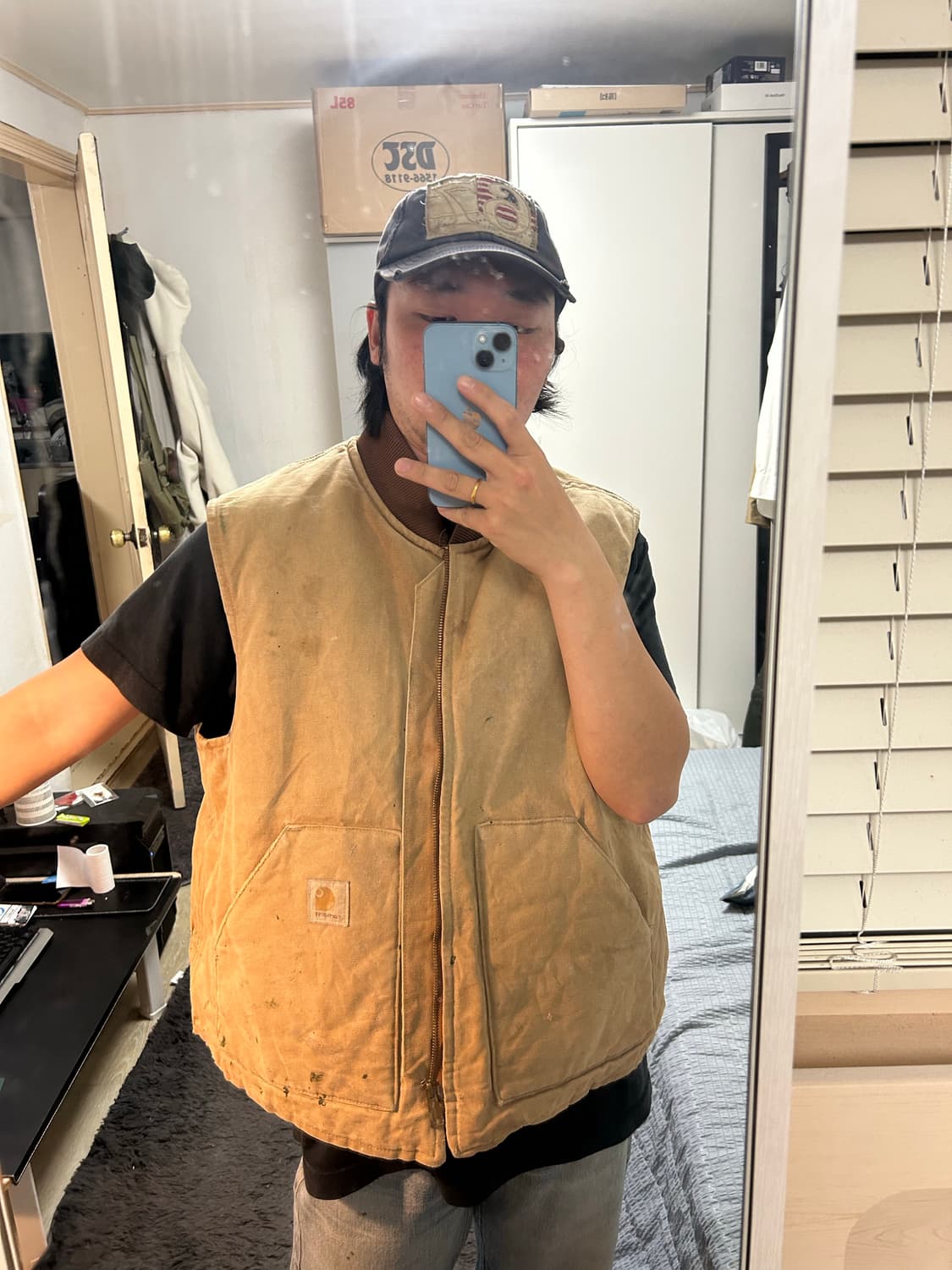 빈티지 칼하트퀄팅베스트 상품이미지7