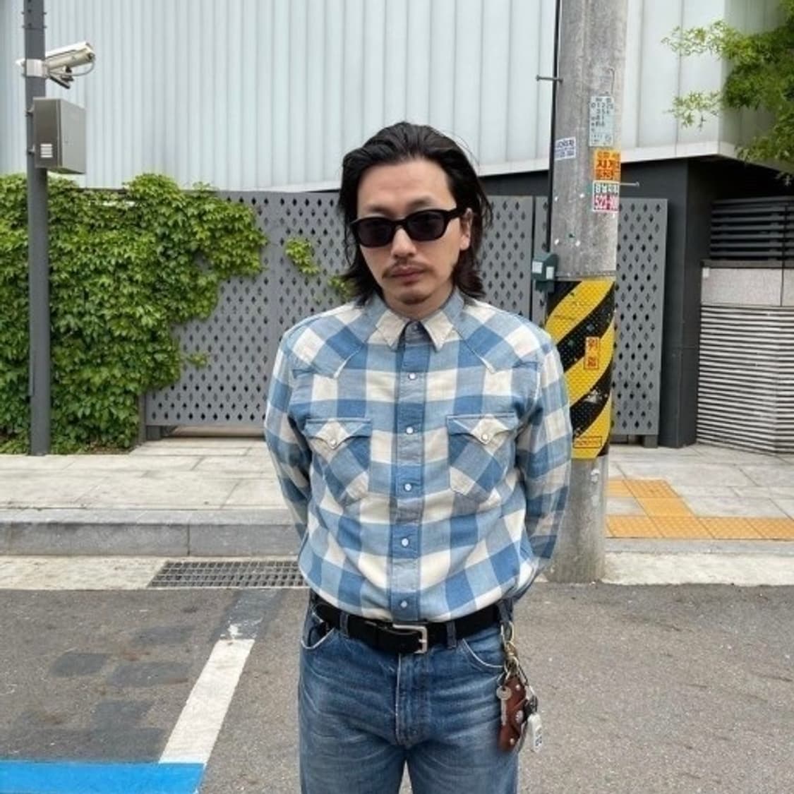 RRL 더블알엘 슬림핏 플래드 트윌 웨스턴 셔츠 L사이즈 신품급 김원중  상품이미지6