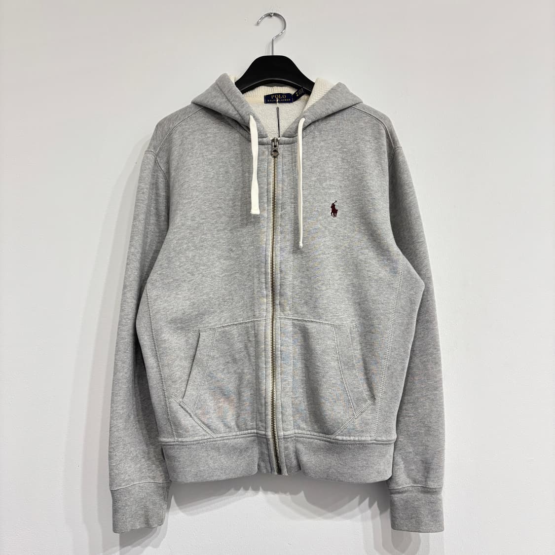 폴로 랄프로렌 그레이색 써멀 후드집업 상품이미지1