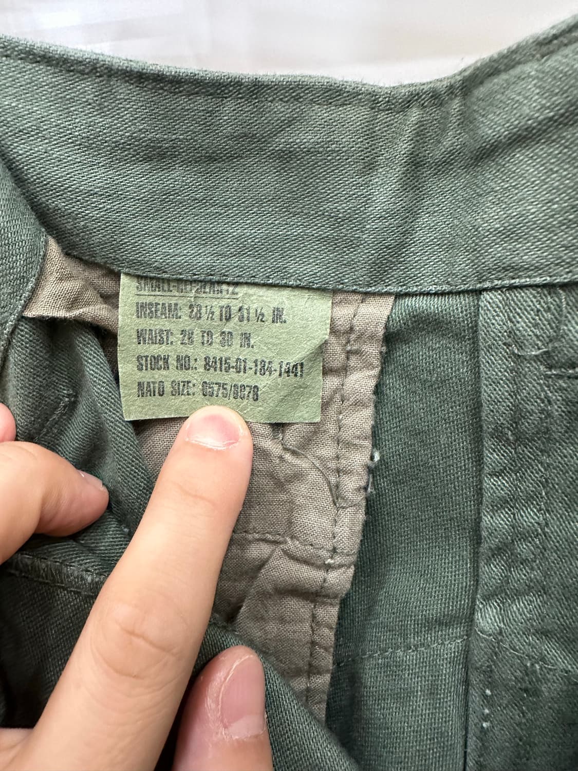 오리지널 80s BDU 카고팬츠 데드스탁 29-30 상품이미지4