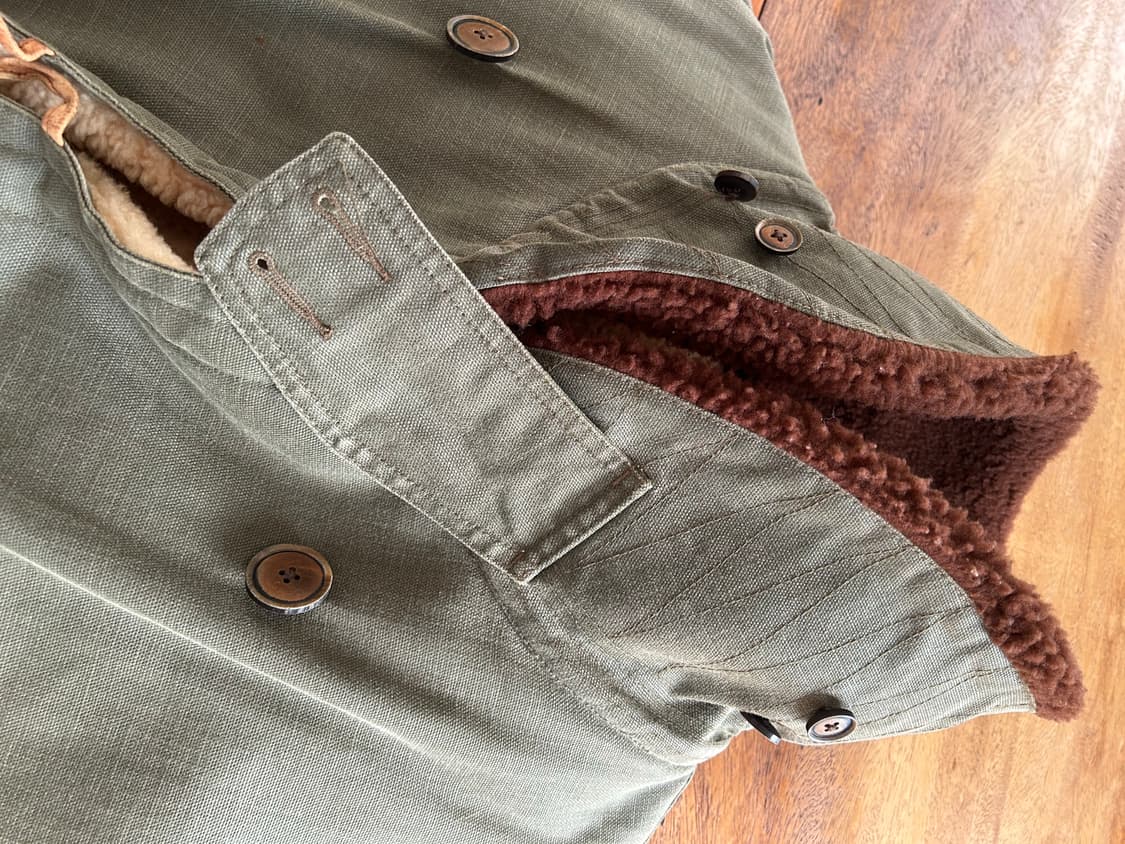 RRL 더블알엘 빈티지 밀리터리 더블 블레스티드 코트(양털) 상품이미지4