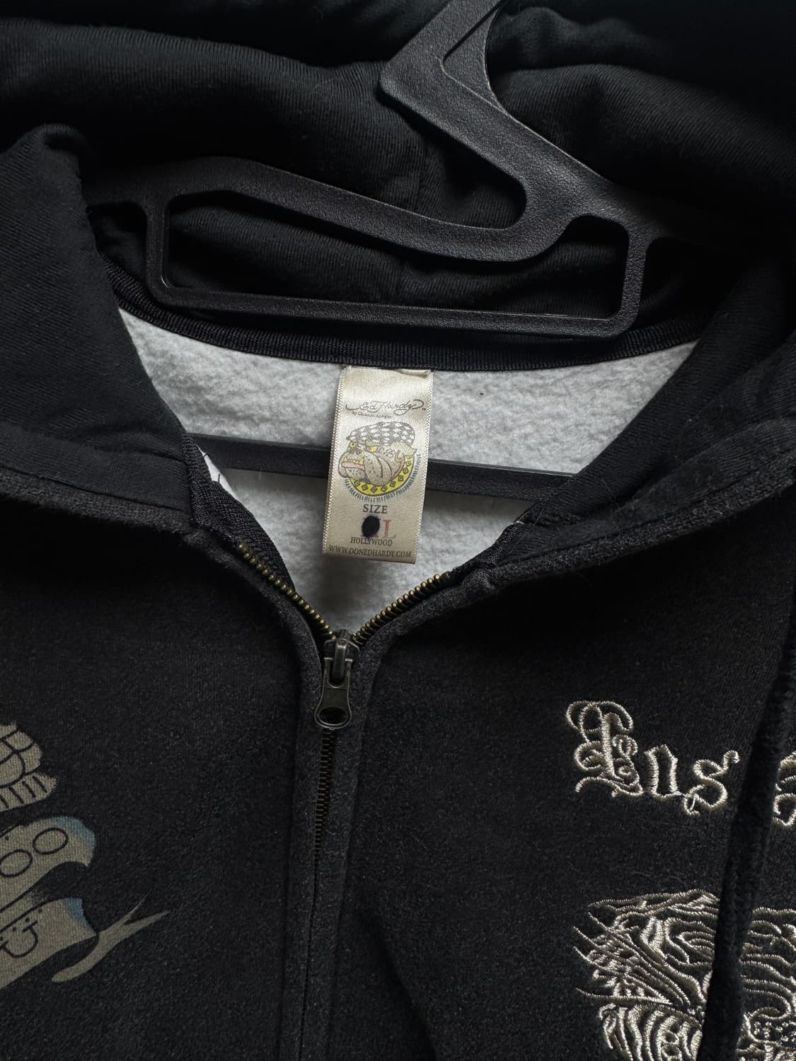 Ed Hardy 블랙 후드집업 상품이미지2