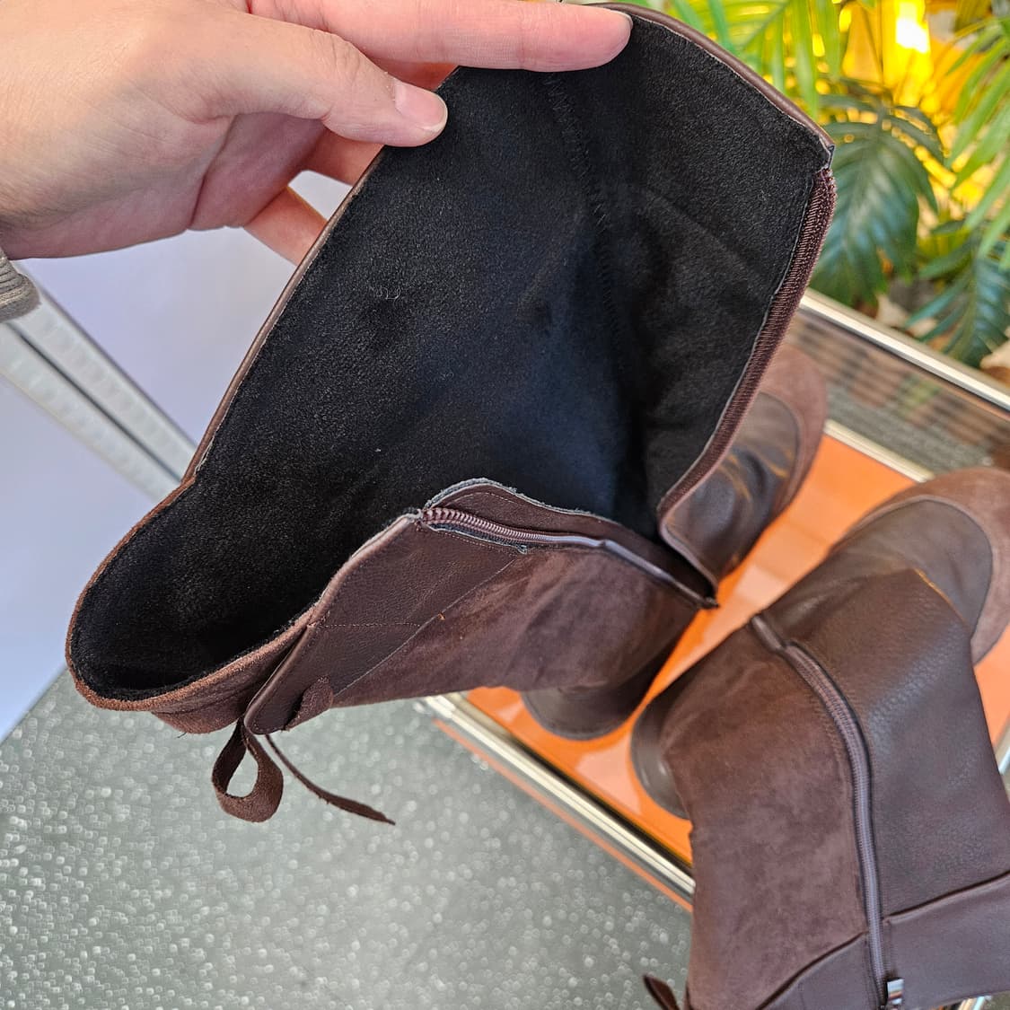 새상품) 빈티지 소가죽 하프부츠 245mm 상품이미지7