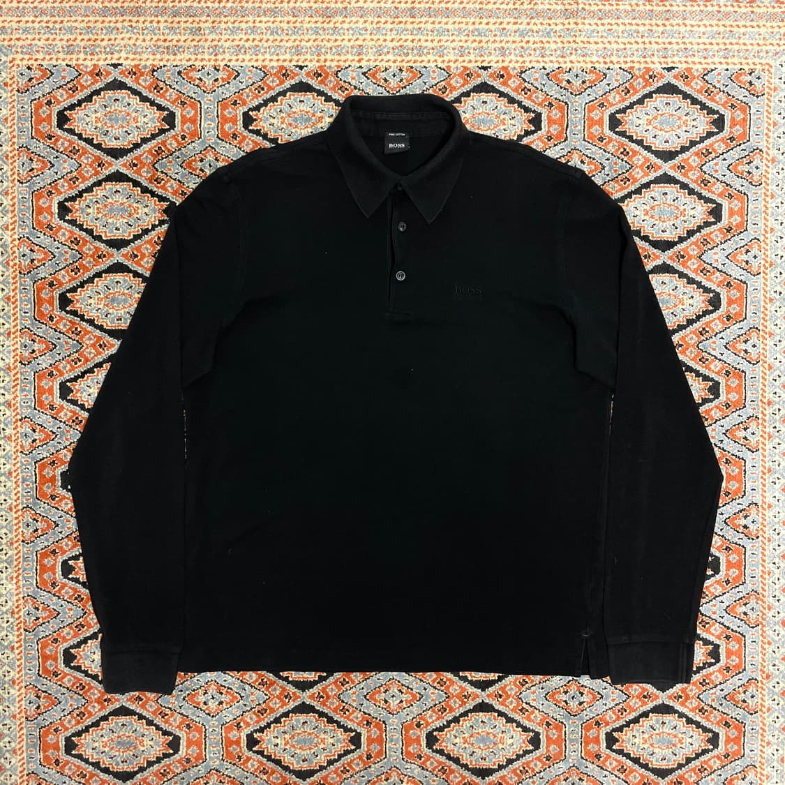 휴고보스 블랙 긴팔 카라티셔츠 남성L 상품이미지1