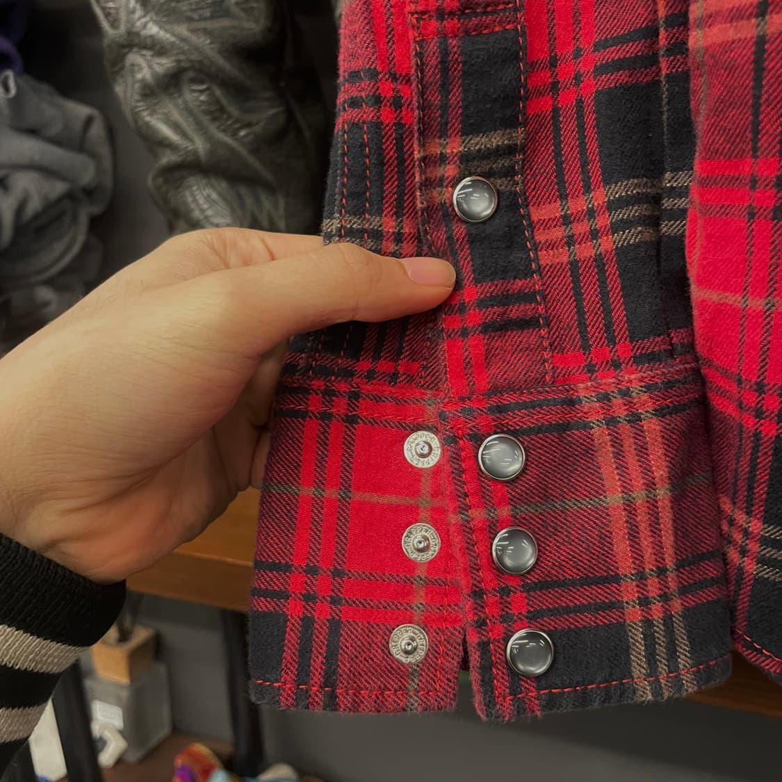 리바이스 레드 탭 체크 펄 스냅 포켓 웨스턴 셔츠 상품이미지6