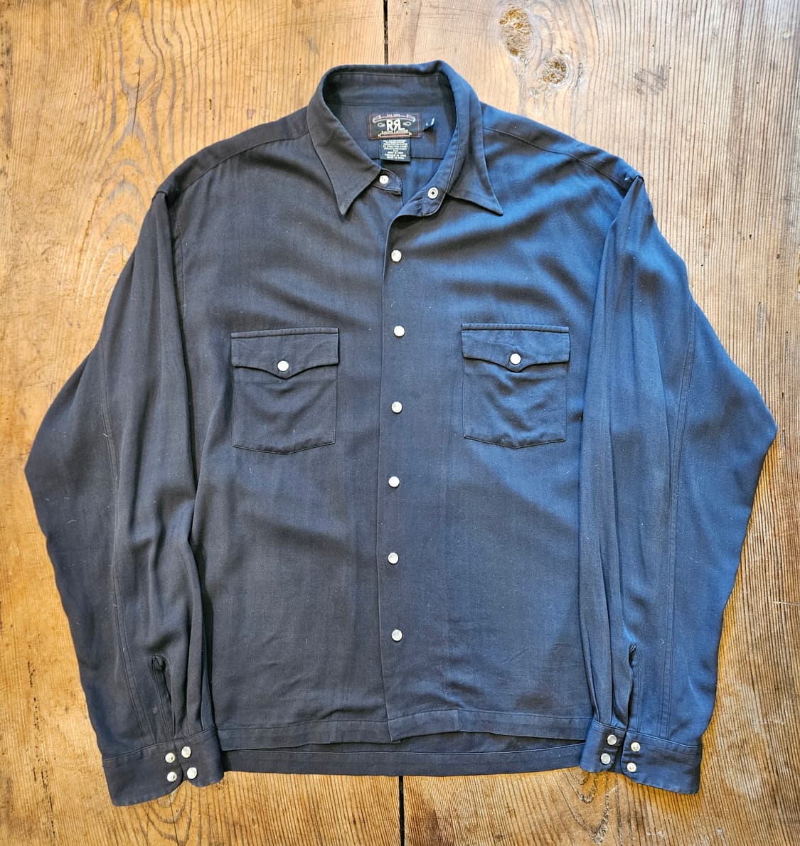 더블알엘  레이온 개버딘 셔츠 자켓 상품이미지1