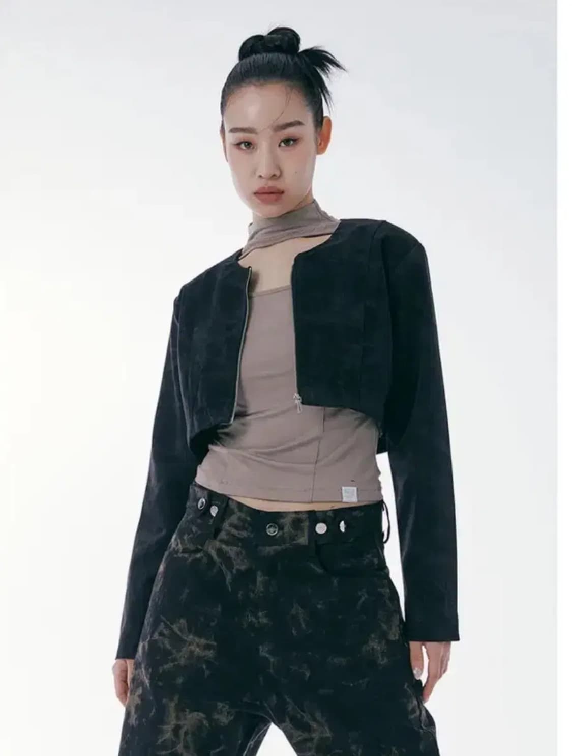 셋업이엑스이 자켓 크롭 볼레로 정장 상품이미지1