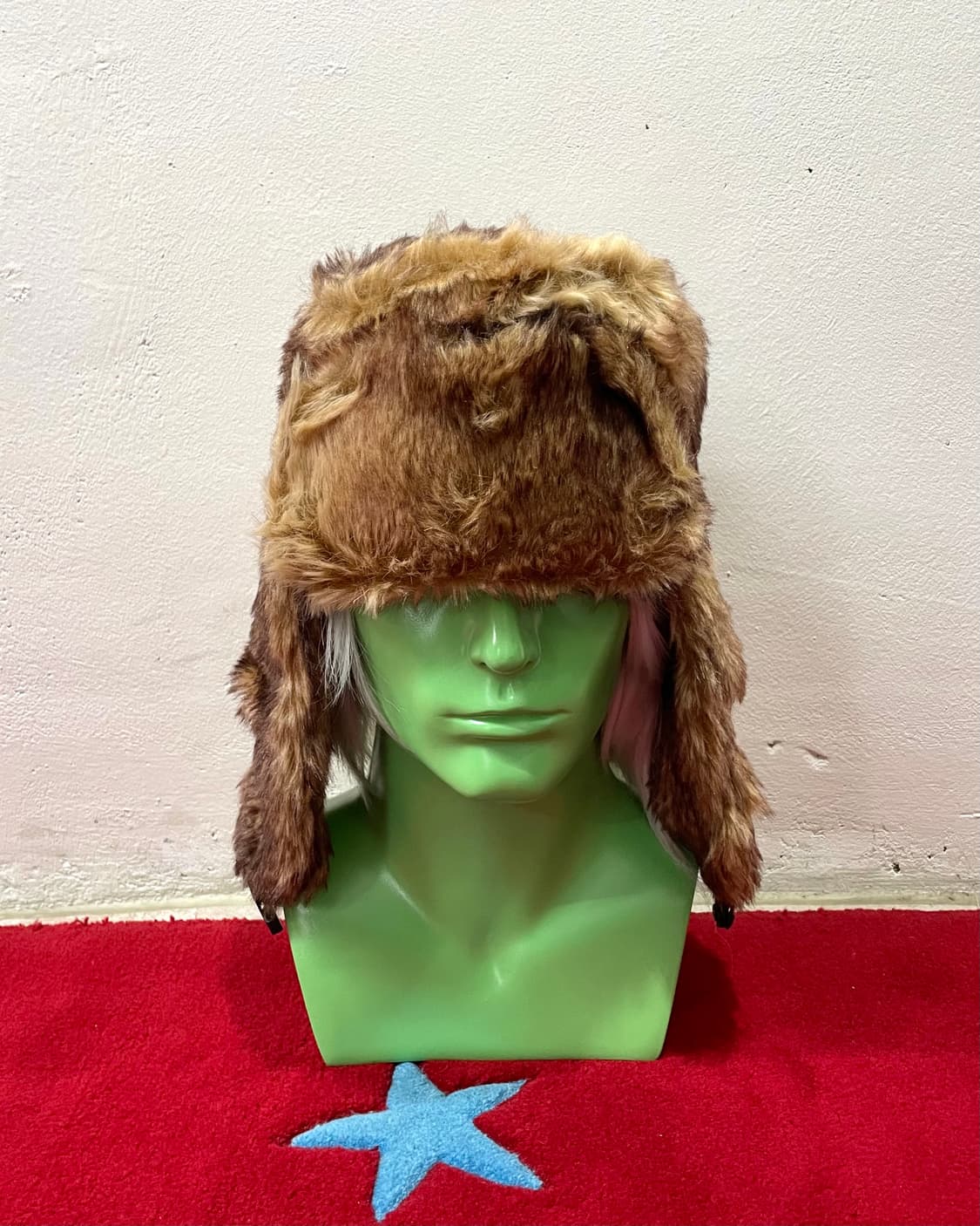 Brown fur big trapper hat 상품이미지2
