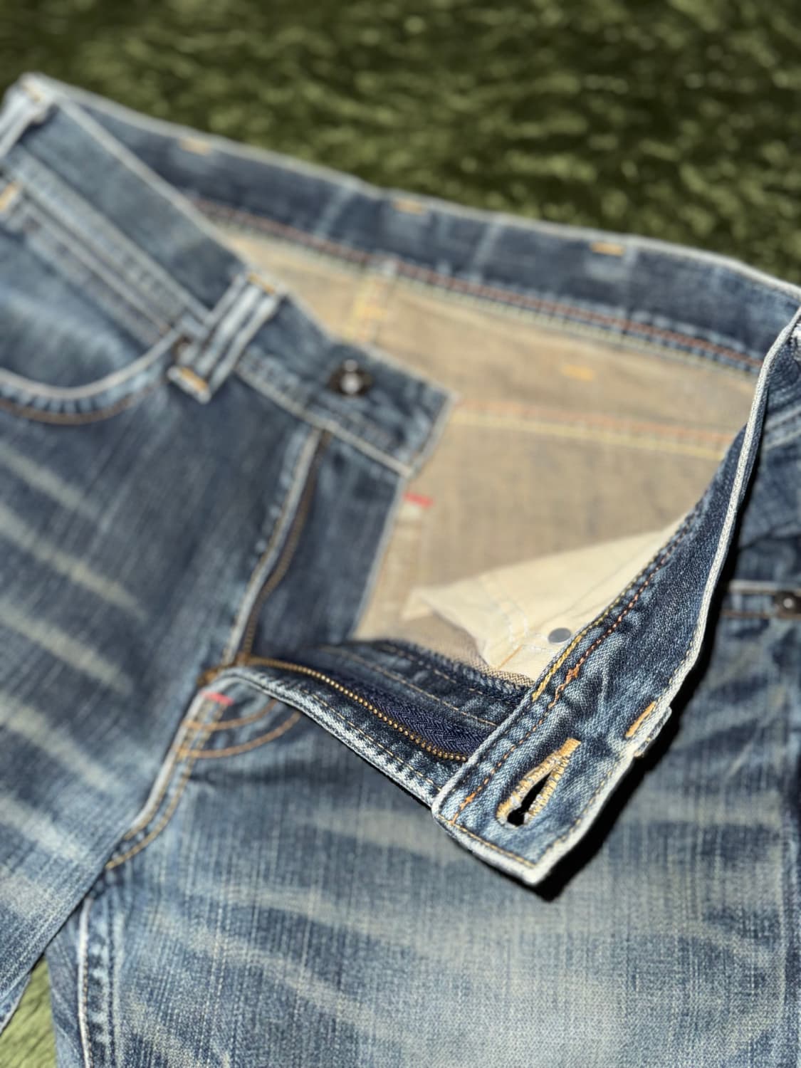 [29] wrangler 랭글러 재팬 레드 바텍 빈티지 워시드 데님 팬츠 상품이미지3