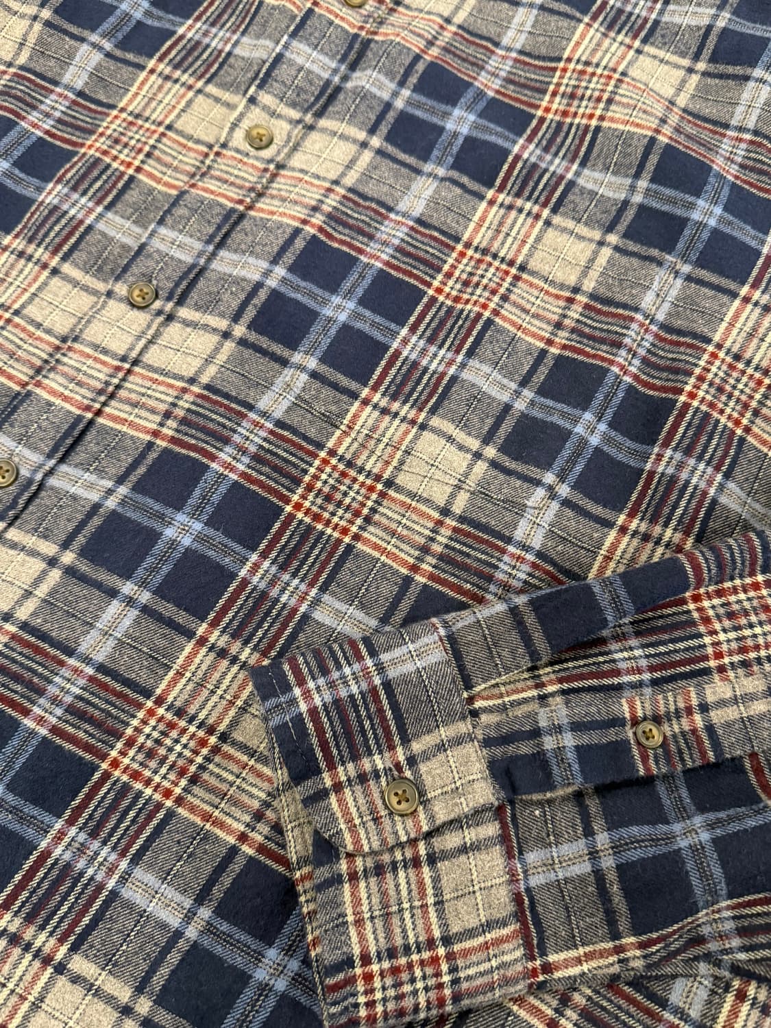 ST.John's Bay 세인트 존스 베이 빈티지 플란넬 체크 셔츠 상품이미지7