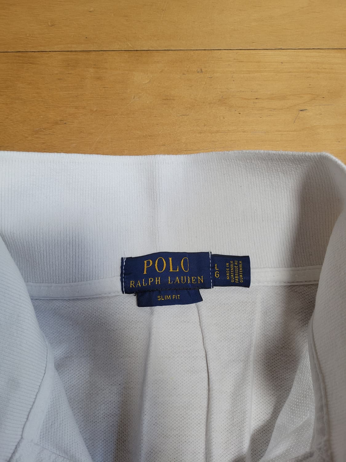 정품 폴로 랄프로렌 화이트 반팔 카라티 상품이미지2