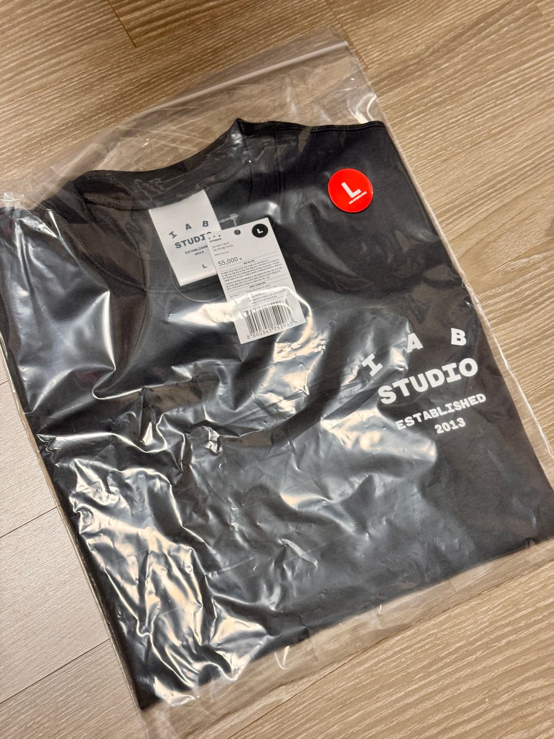 (L)아이앱 스튜디오 2026 반팔 티셔츠 챠콜 차콜 상품이미지3