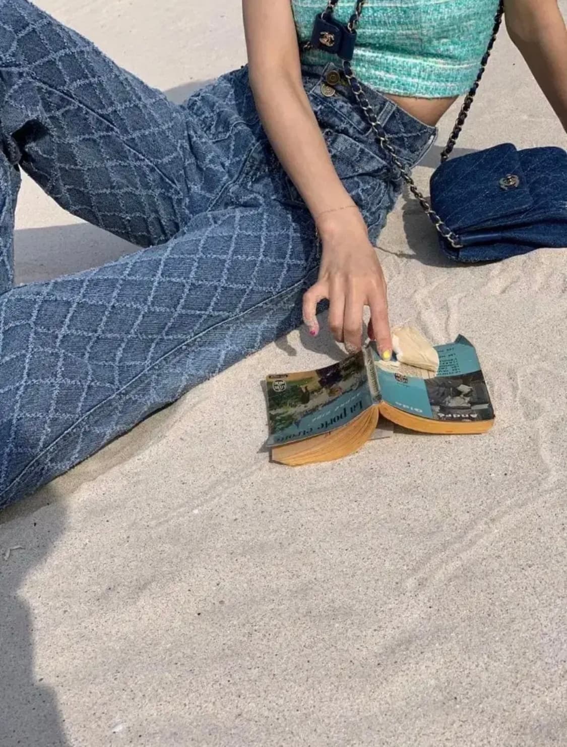 (s) 서쿠키 하이웨스트 체크진 팬츠 상품이미지2