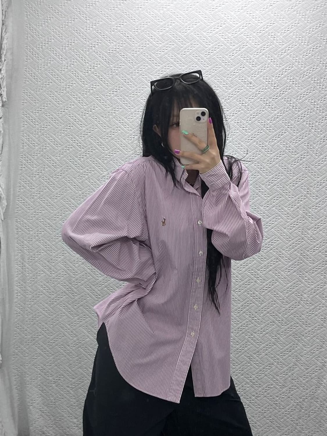 폴로 랄프로렌 레트로 스트라이프 핑크 셔츠 110 C06946 상품이미지1