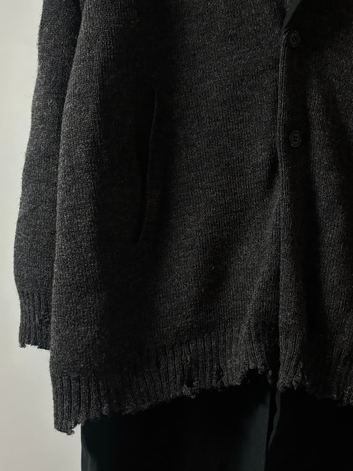 언더커버 니트레이어드 코트 상품이미지3