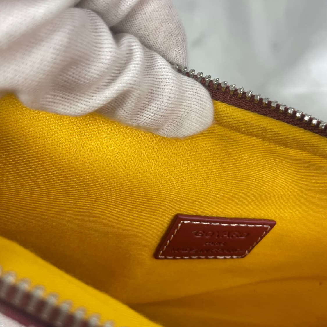 고야드 클러치 레드 S급 단품 상품이미지10