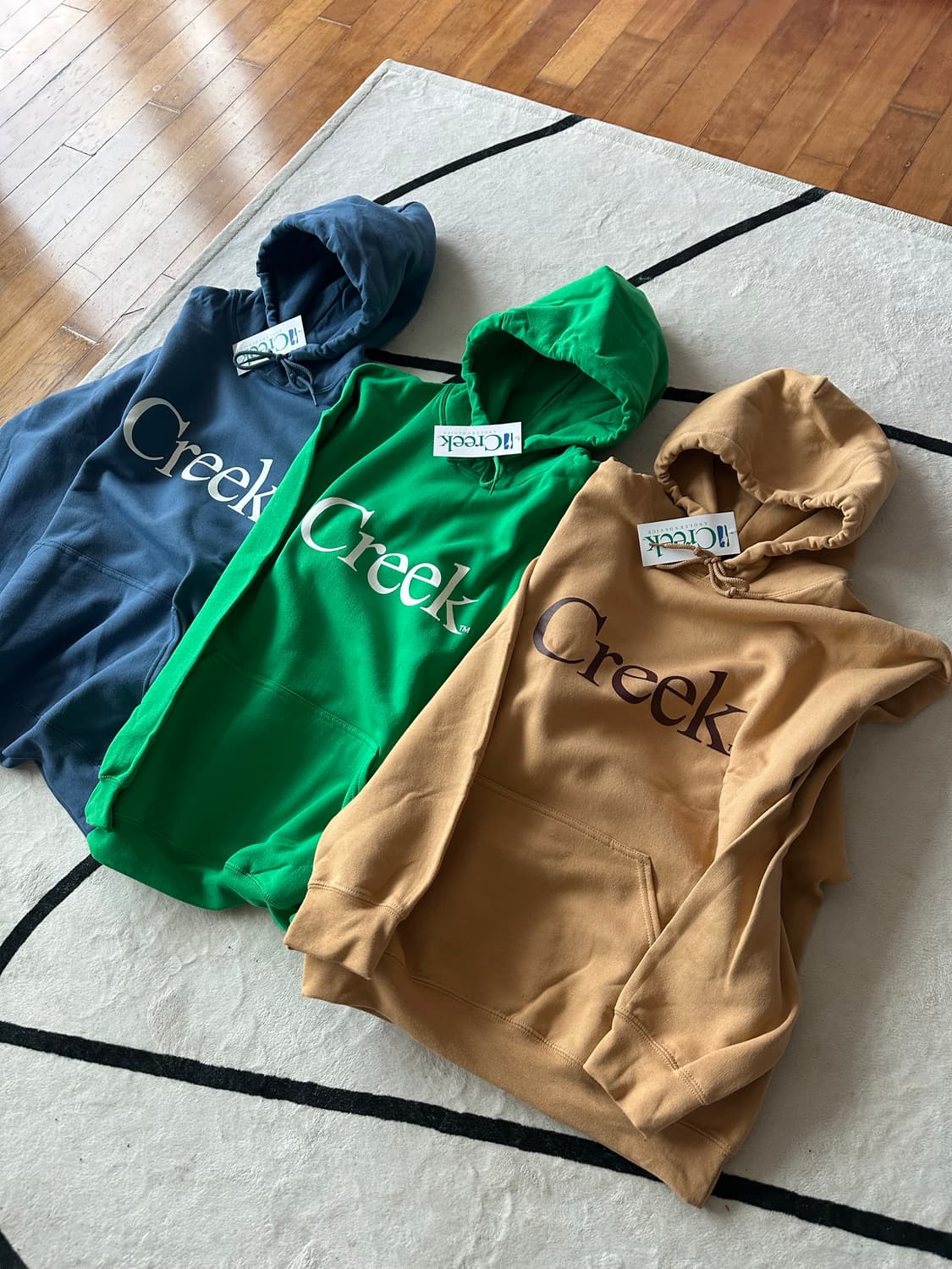 [L] Creek 크릭 뉴욕 한정판 후드 블루 네이비 정품 새상품 상품이미지6