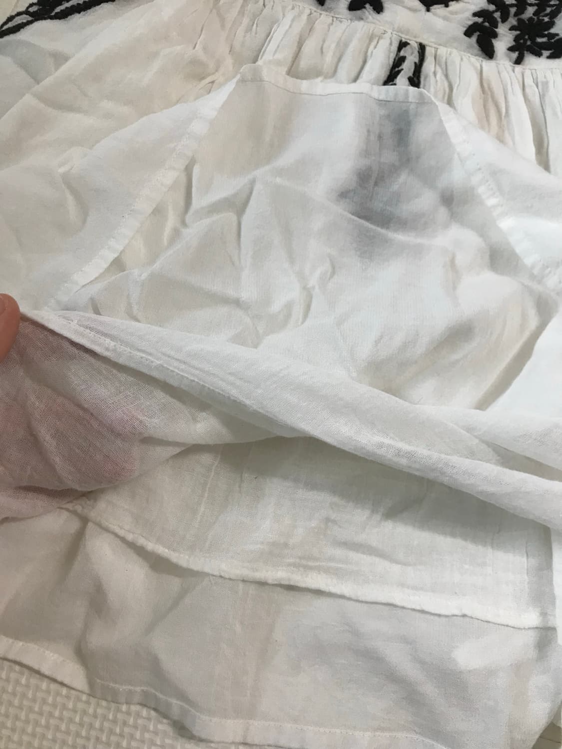 빈티지 꽃자수 나시 블라우스 상품이미지4