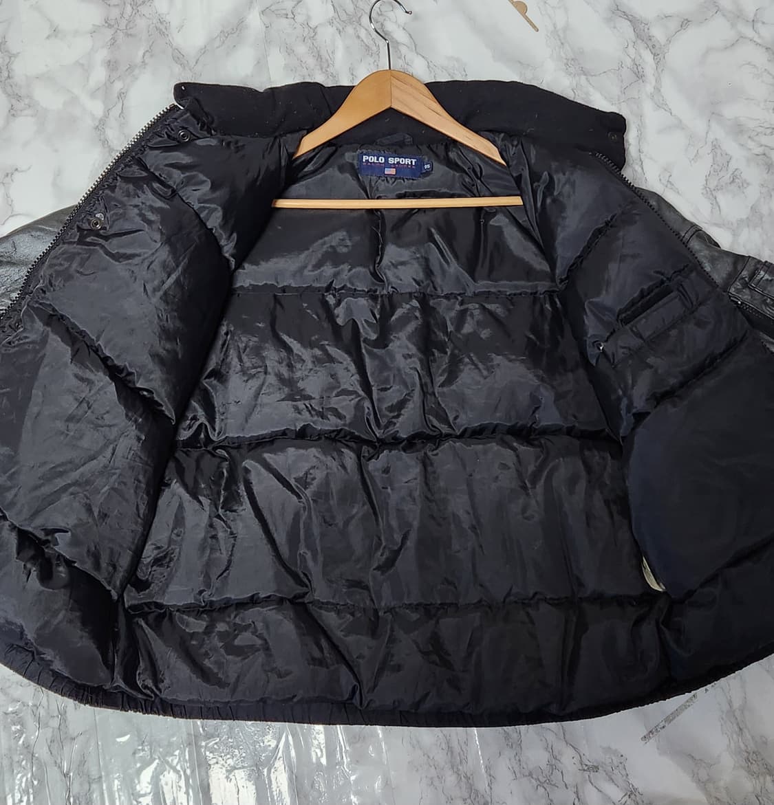 폴로 스포츠 가죽 마원 패딩 자켓 상품이미지6