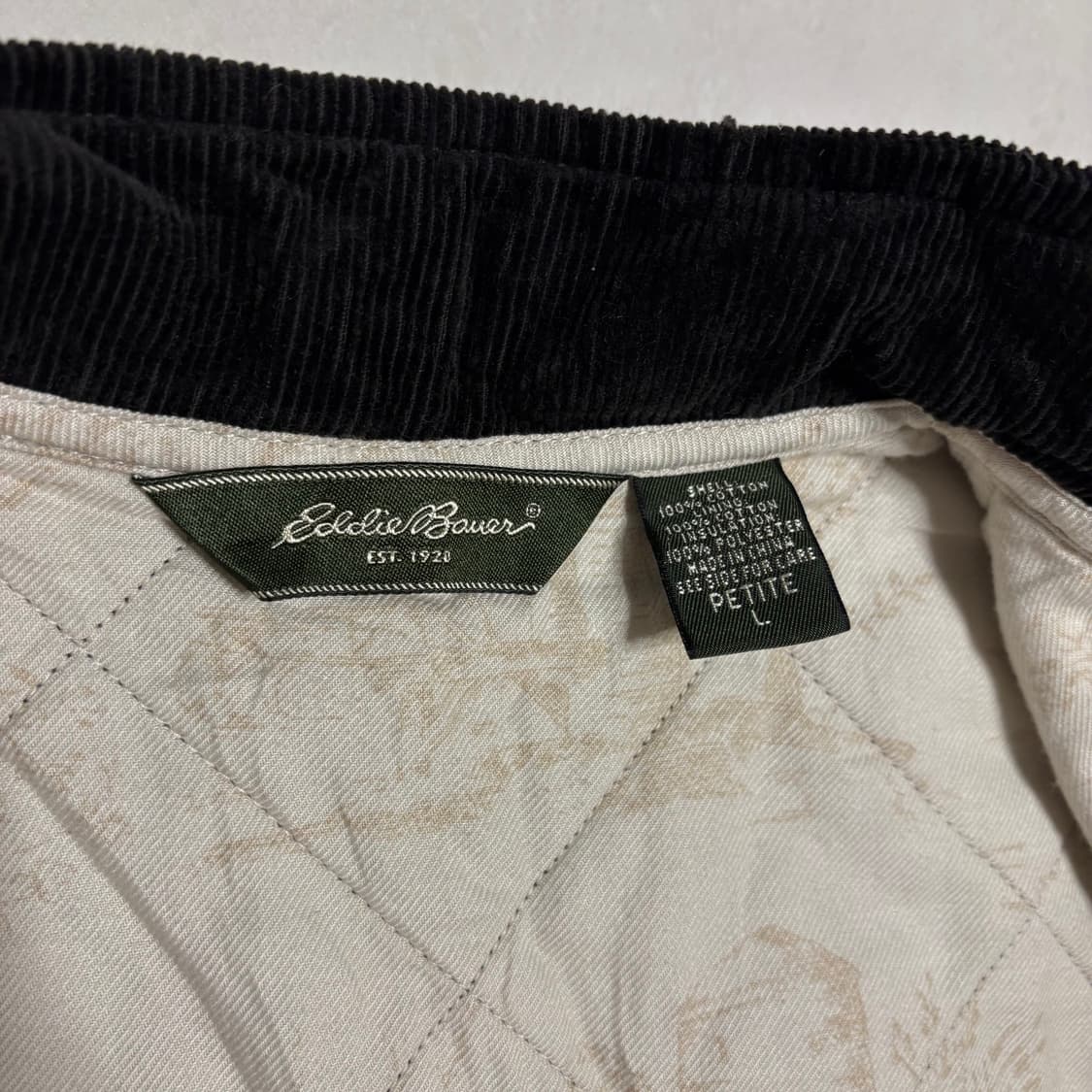 정품 에디바우어 코듀로이 퀼팅 조끼 집업 베스트 상품이미지9