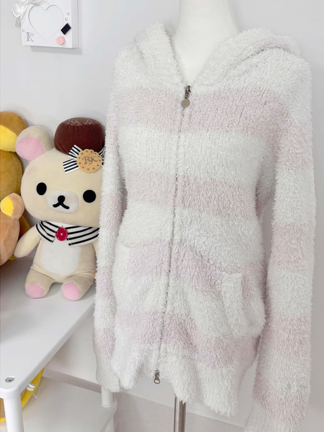 젤라또피케 연핑크 룸웨어 히메갸루 후드집업 상품이미지2