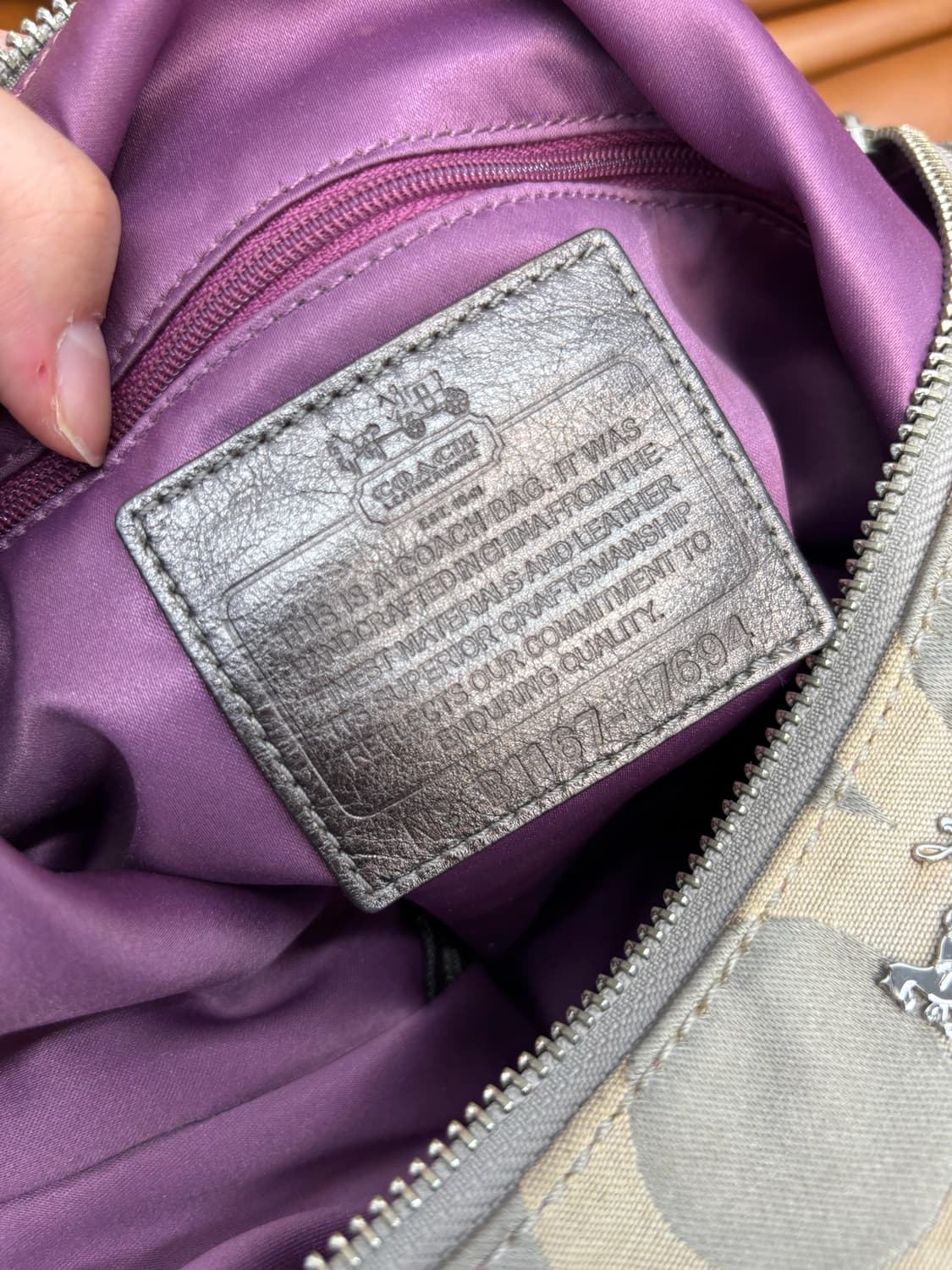 Coach vintage gray shoulder bag 상품이미지5