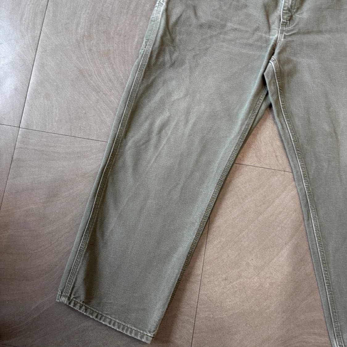 칼하트 오리지널 모스 그린 카펜터 팬츠 바지 상품이미지7