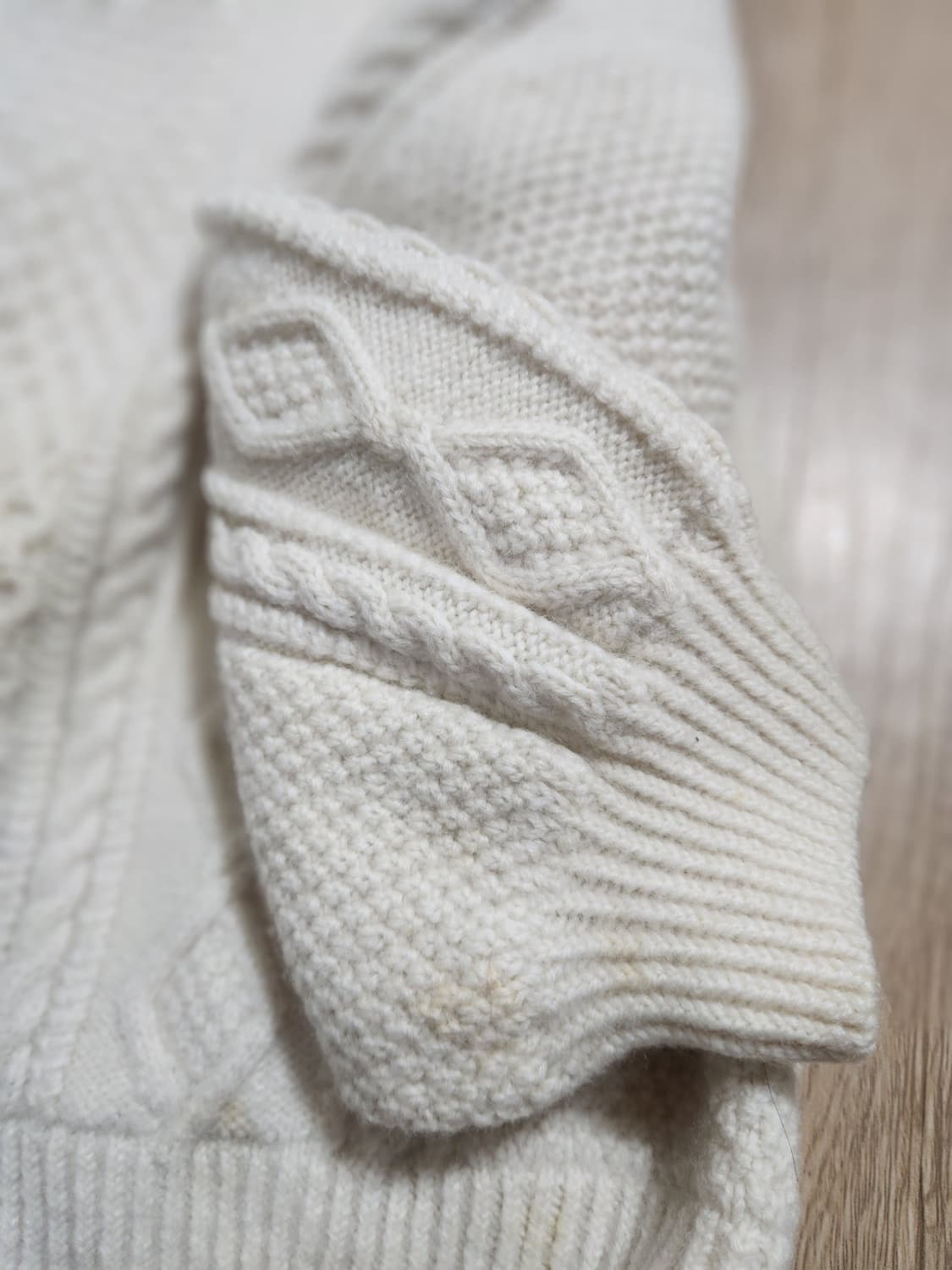 한림수직 아이보리 가디건. 상품이미지4