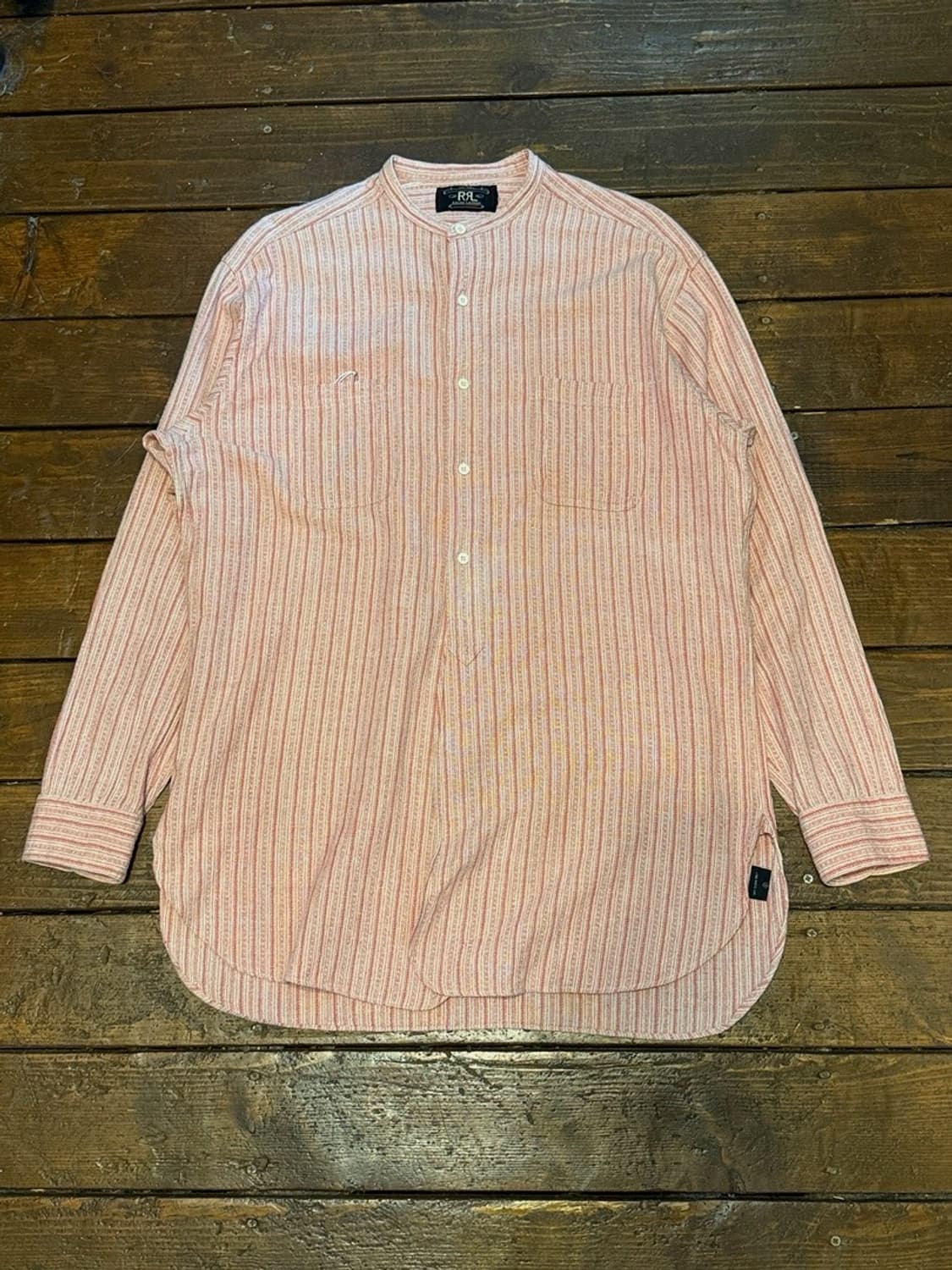 더블알엘 Double RRL 밴드칼라 스트라이프 워크셔츠 상품이미지1