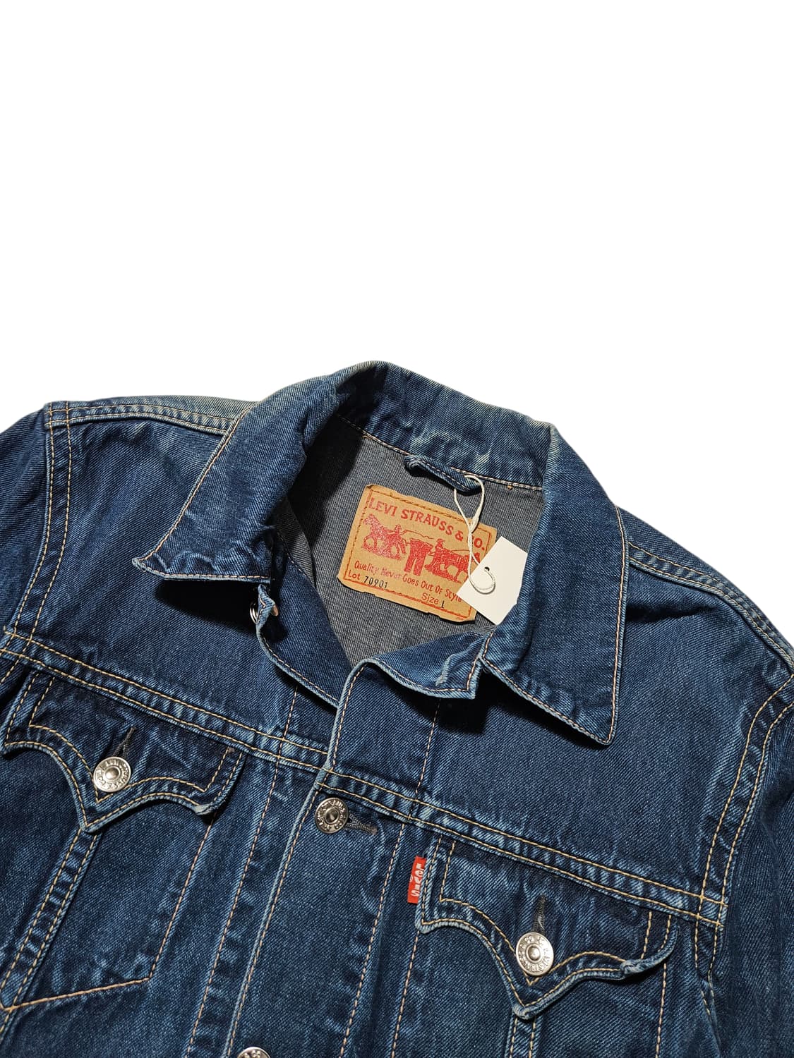 2000's 리바이스 하드페이딩 타입원 트러커 자켓 청자켓 L 상품이미지5