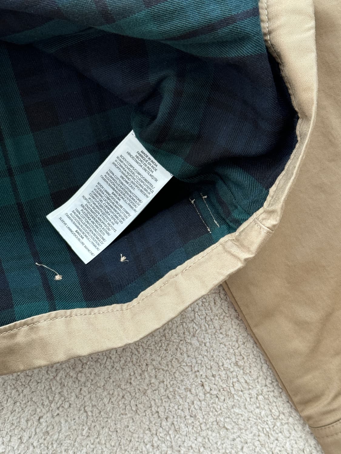 (새상품/정품) 폴로랄프로렌 바라쿠타 코튼자켓(베이지) 상품이미지4