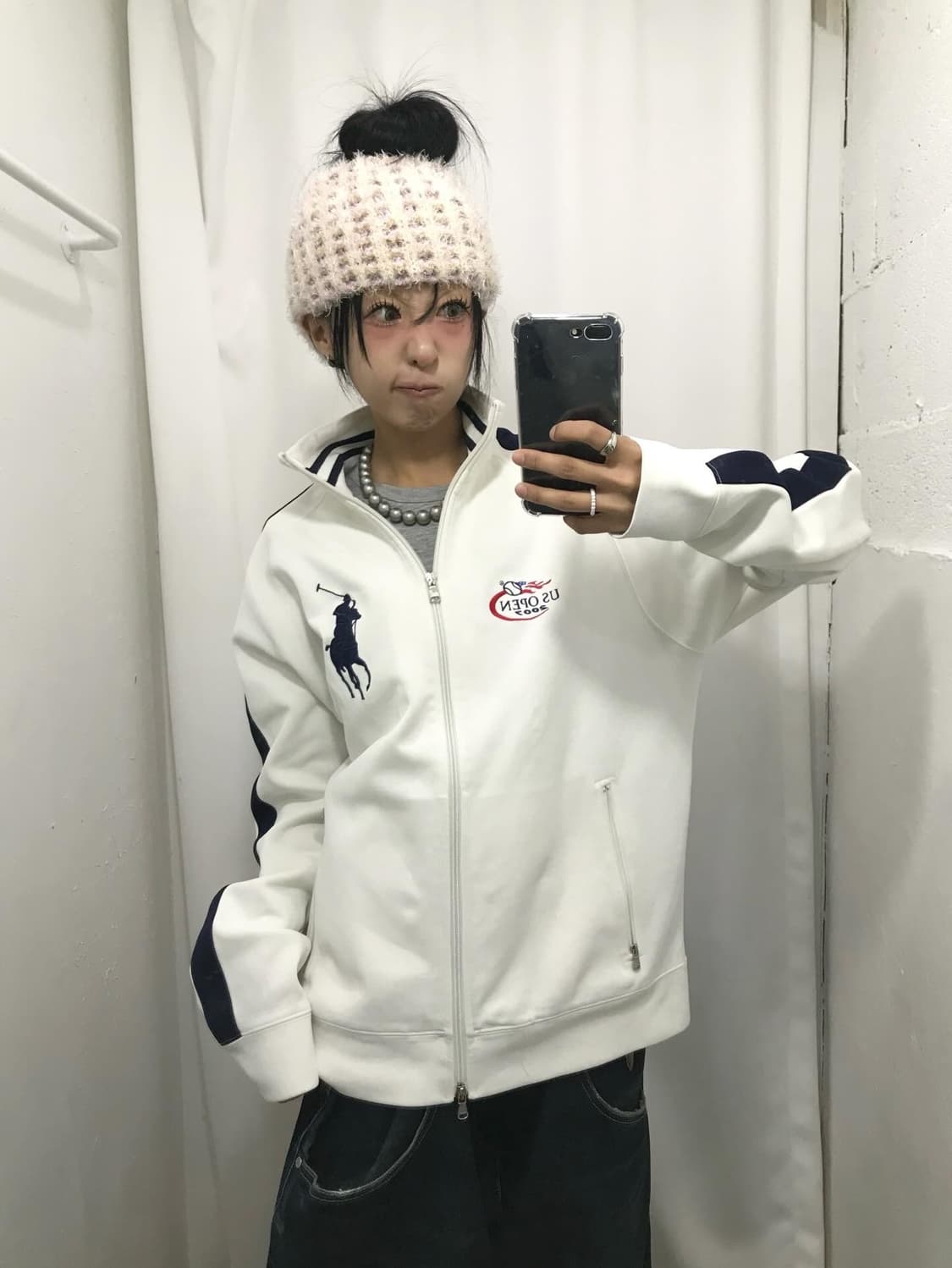 Polo Big Pony White Two-way Jersey ⭐️레어 상품이미지6