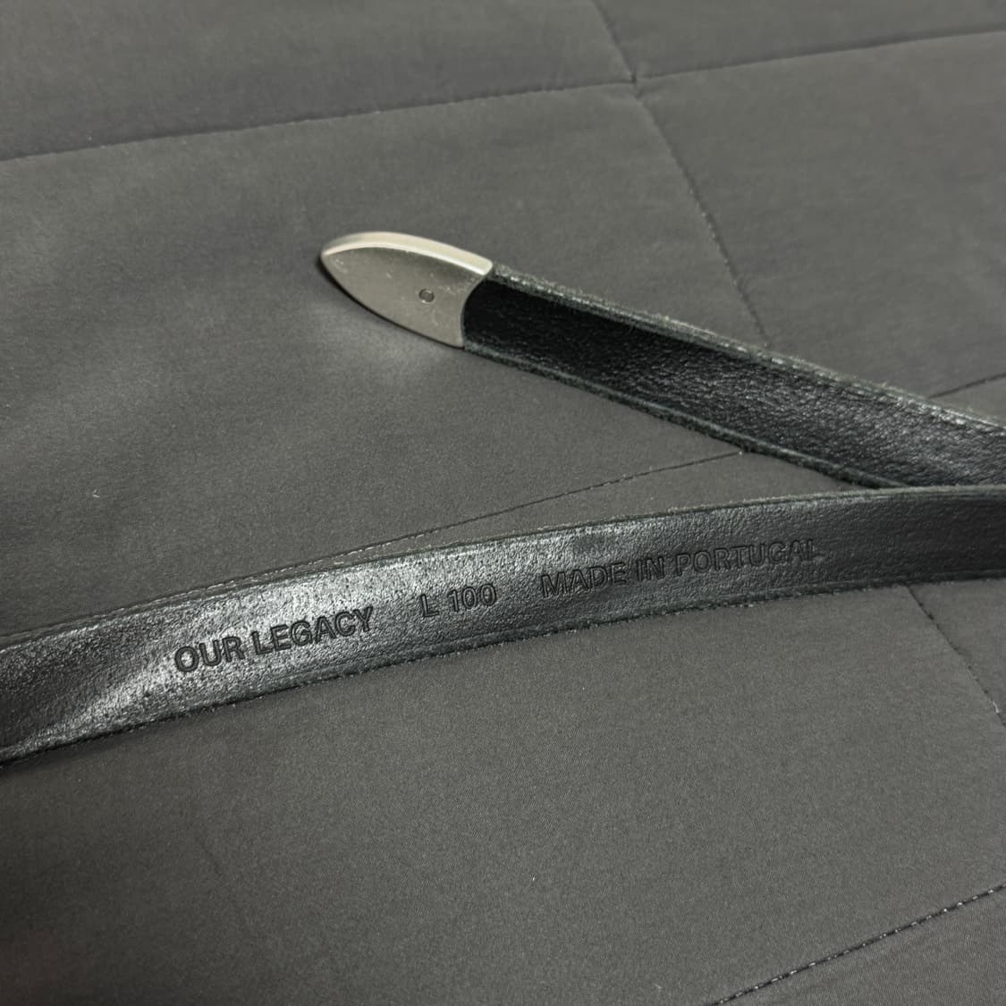 아워레가시 2cm 레더 블랙 벨트 새상품 상품이미지4