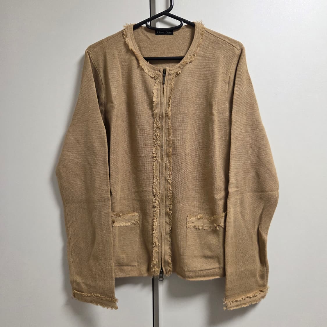 Charm duet 웨스턴 울혼방 니트 집업 M-L 상품이미지1