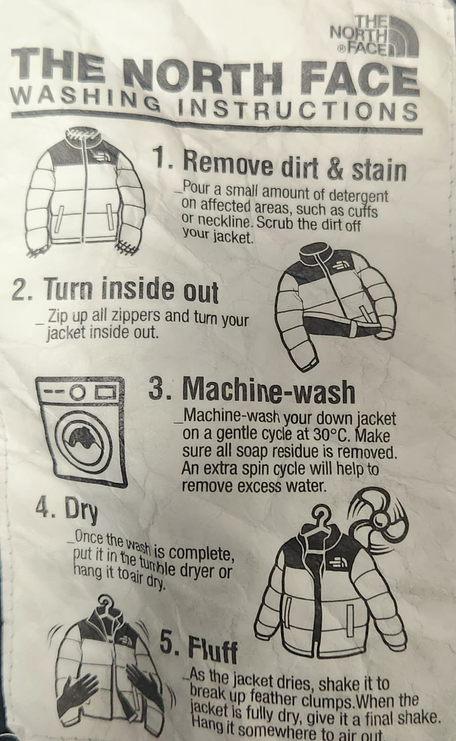 노스페이스 화이트라벨 노벨티 구스패딩 105 상품이미지5