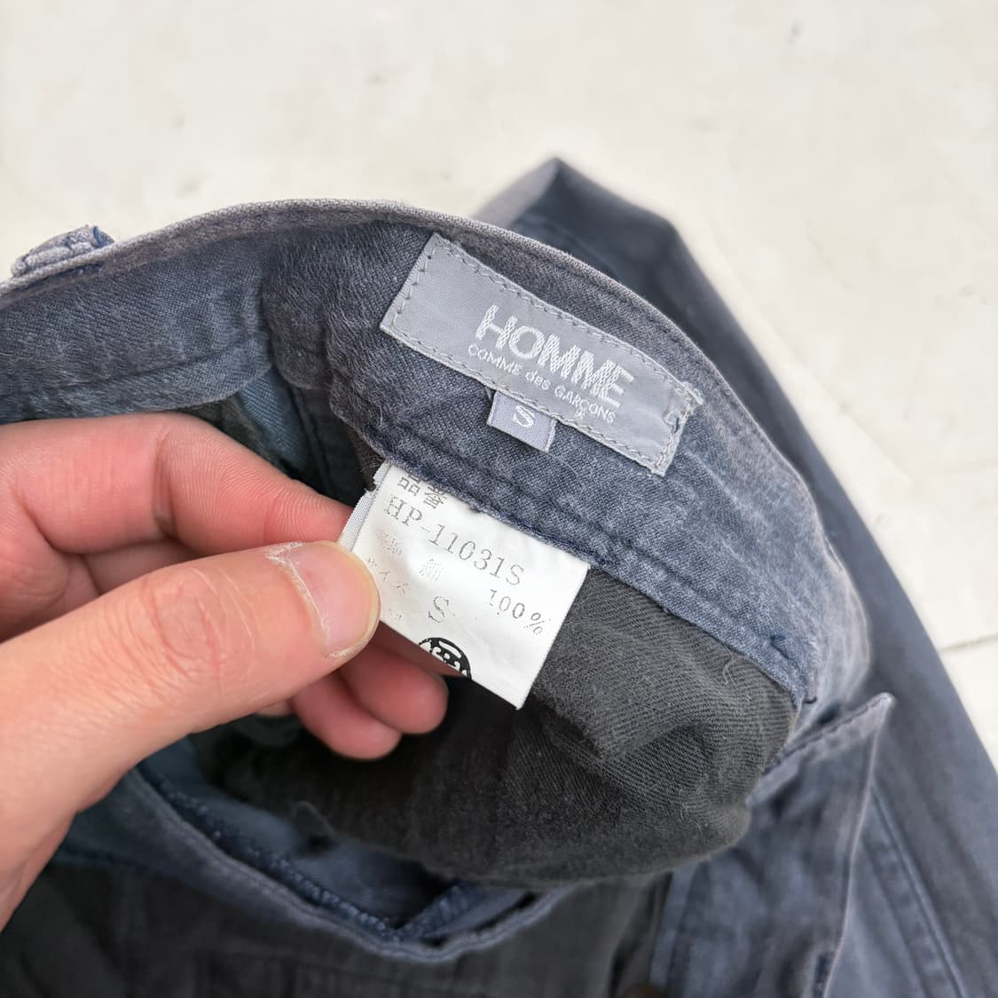 꼼데가르송 옴므 빈티지 코튼 팬츠 S 상품이미지6