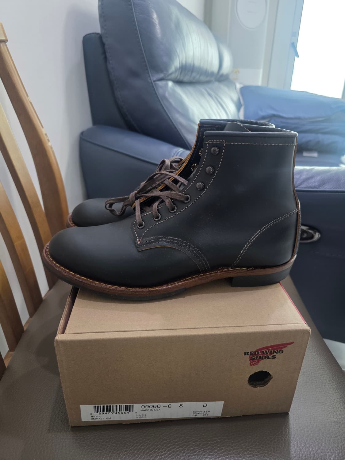레드윙 벡맨 9060 플랫박스 부츠 8D(260) 상품이미지3
