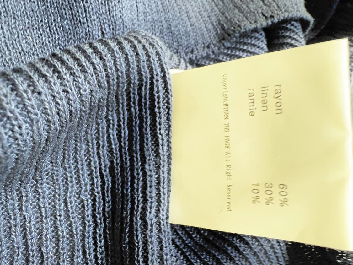 턴더페이지 카라 니트가디건 네이비 상품이미지2