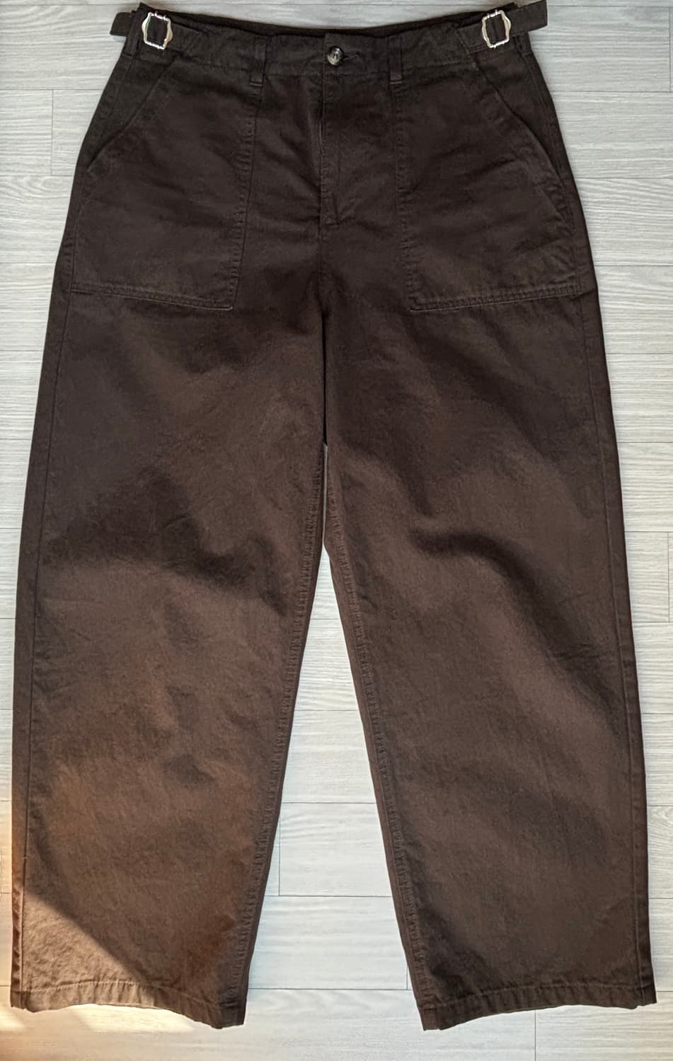 퍼티그 비조 캔버스 코튼 팬츠 (BROWN) 상품이미지2