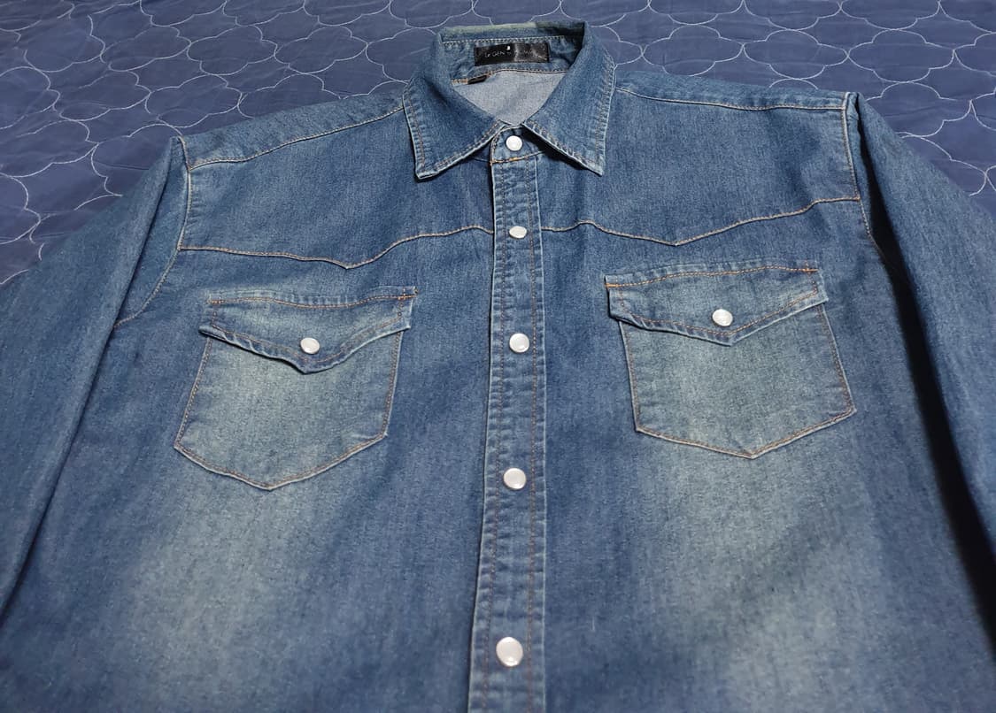 LE GEN 웨스턴 워싱 청남방 (L) 상품이미지2